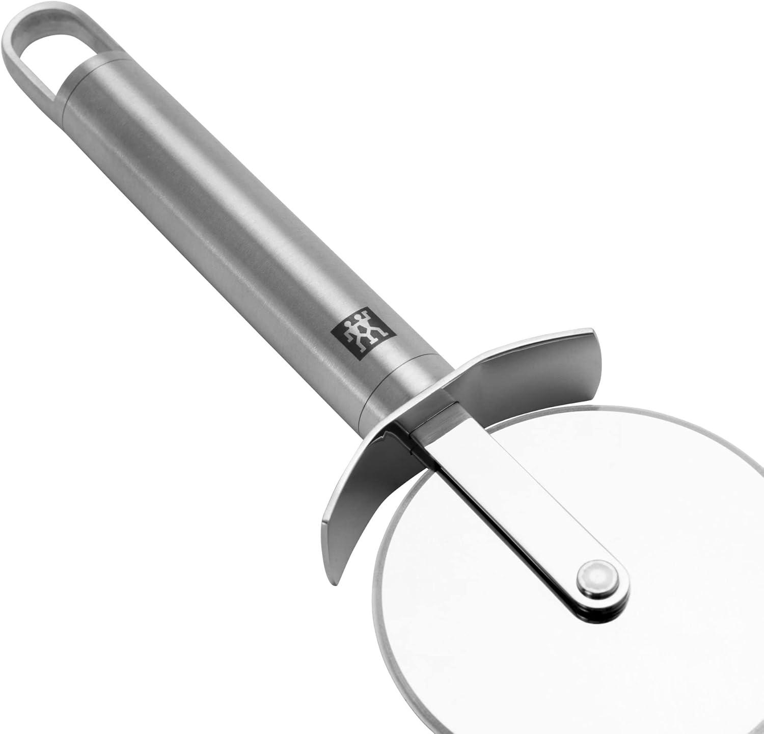 Stainless Steel Ergonomic Pizza Cutter with Finger Guard