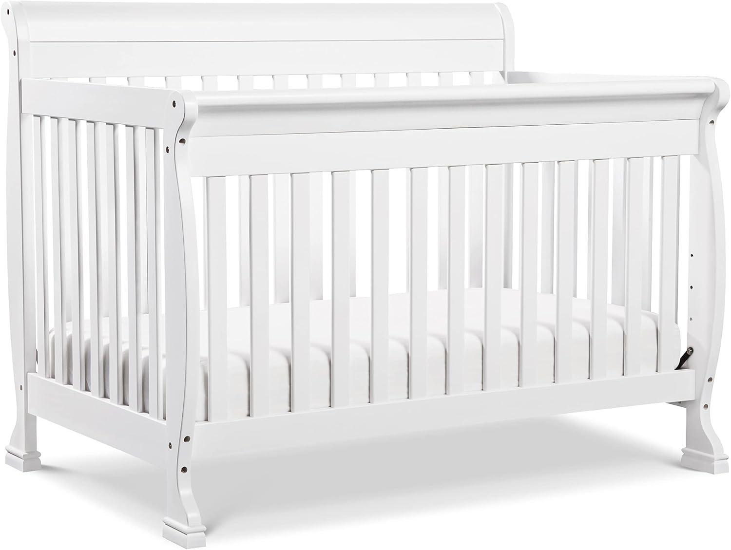 White New Zealand Pine 4-in-1 Convertible Crib