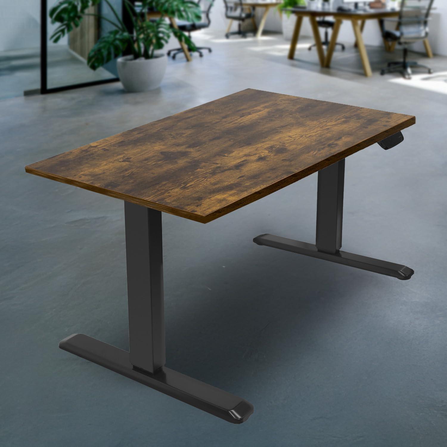 Mount-It! 55" Tabletop for Sit-Stand Desk - Oak