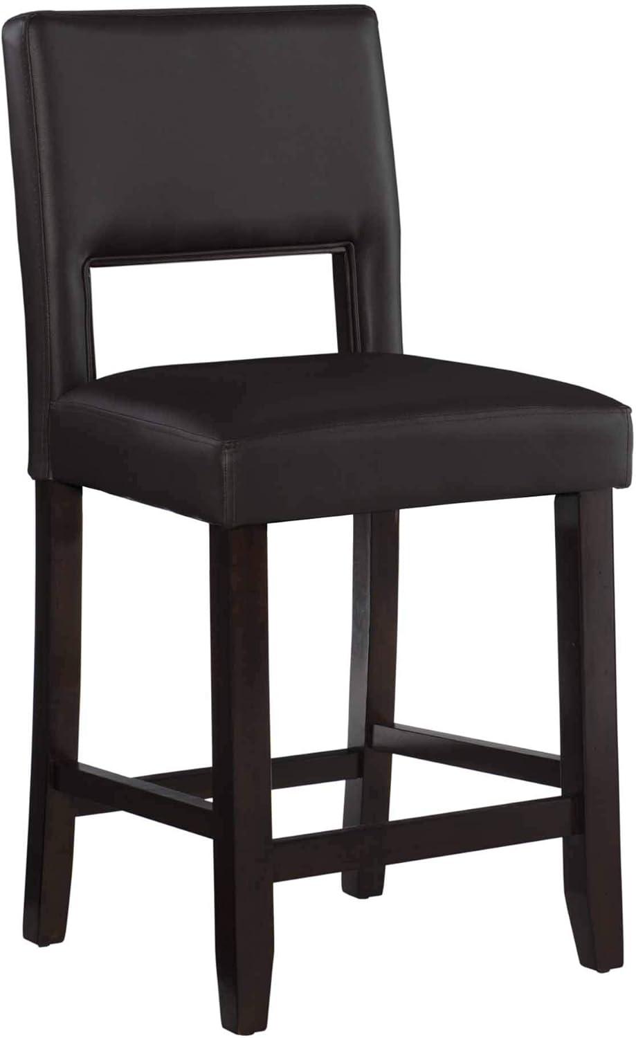 24" Vega Counter Height Barstool Hardwood - Linon