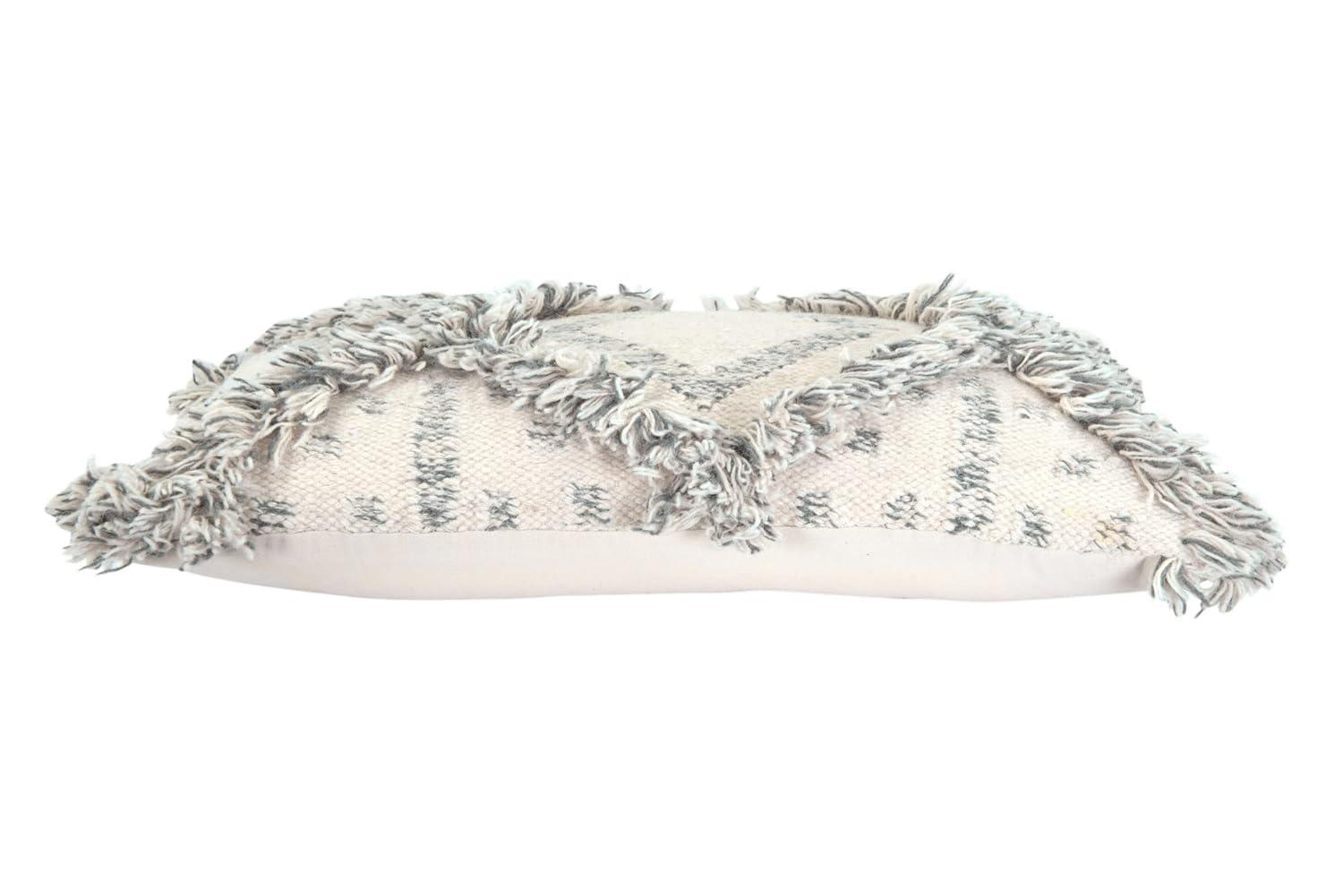 Creative Co-Op Fringed Throw Pillow