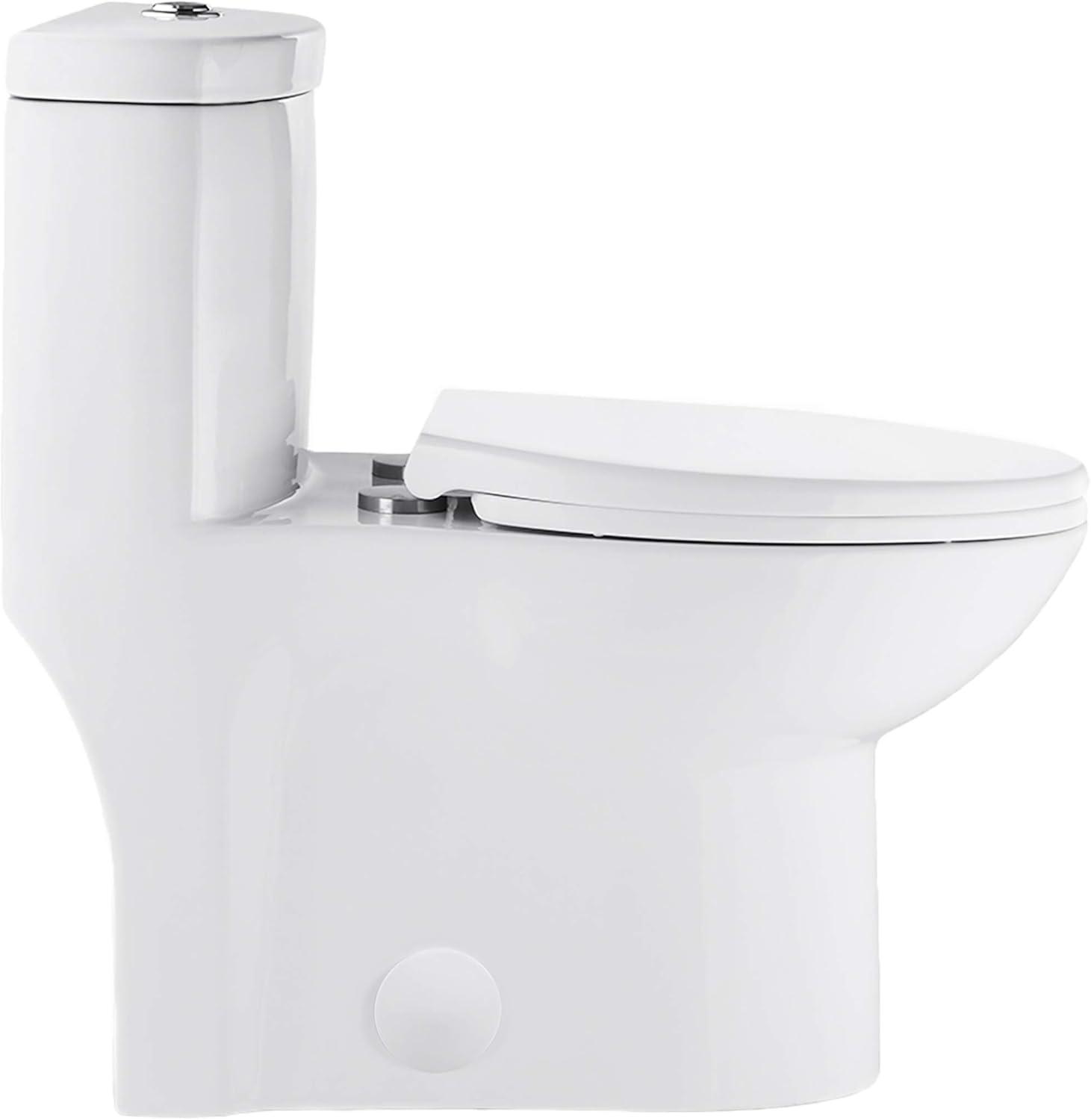 Sublime One-Piece Elongated Dual-Flush Handle Toilet 1.28 gpf