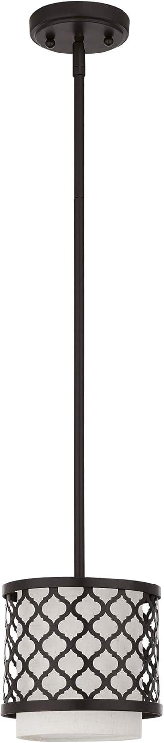 Livex Lighting 41118 Arabesque 1 Light 7" Wide Pendant - Bronze