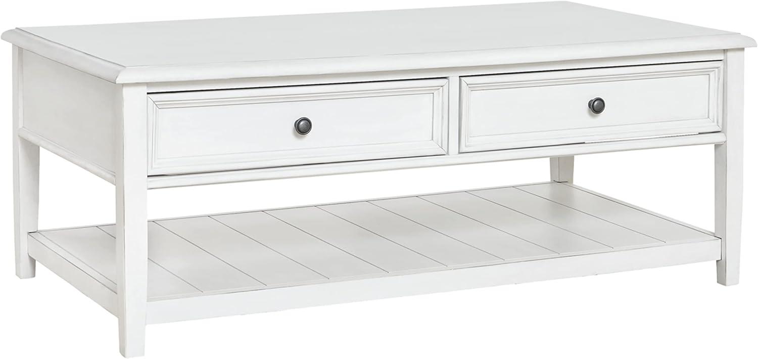 Signature Design by Ashley Contemporary Kanwyn Coffee Table, Whitewash