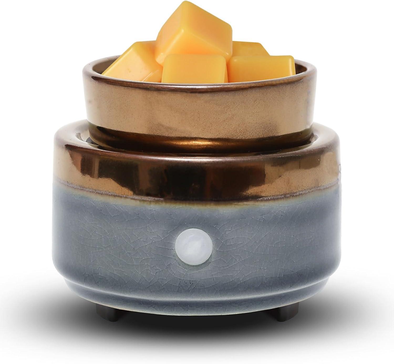 kobodon Ceramic Candle Wax Warmer,Home Fragrance Diffuser, Wax Melter Fragrances Candles Oils, Fragrance Warmer Candles or Wax Melts as Gifts for Mom Grandma Women