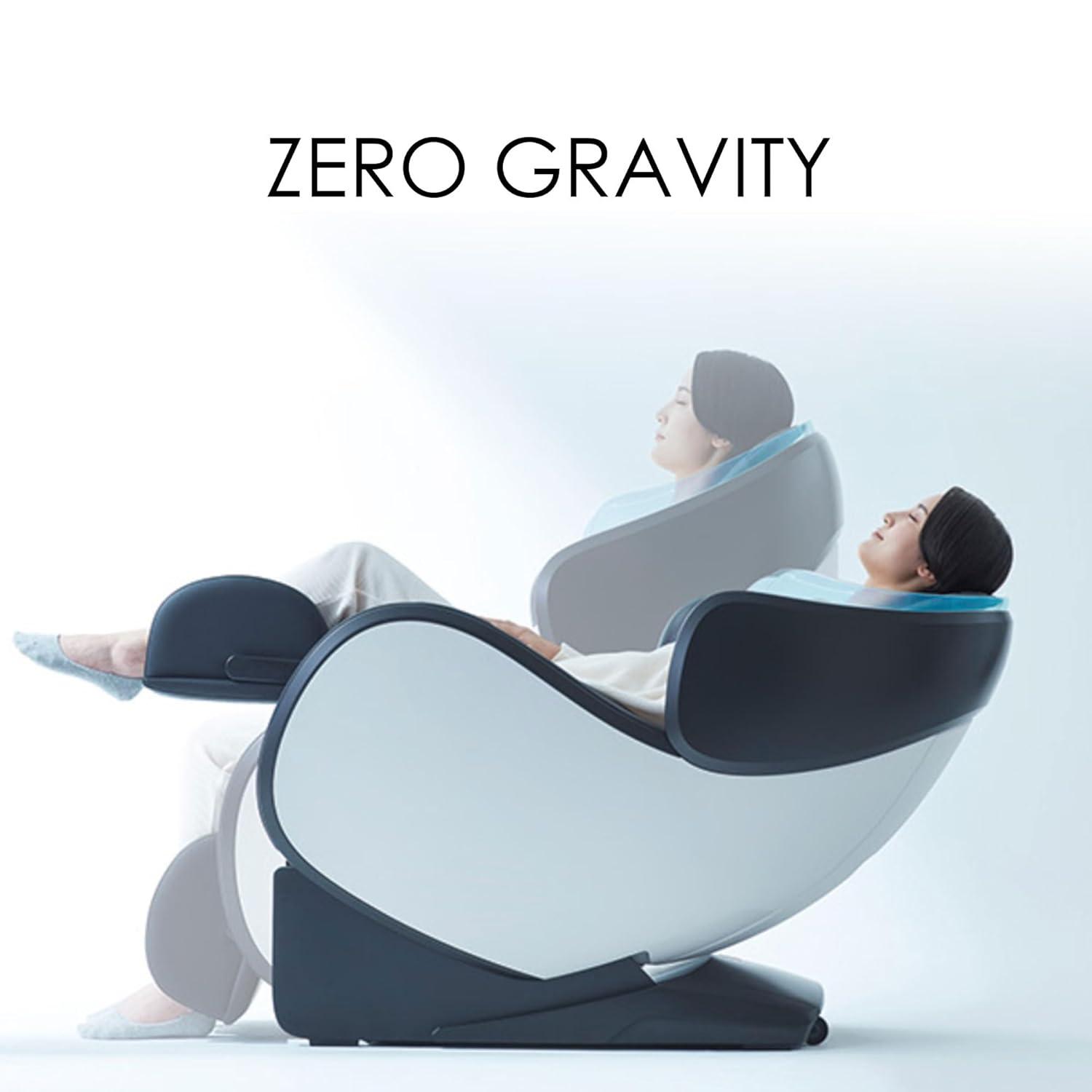 Synca Wellness Synca CirC 3 Zero Gravity Massage Chair with Reversible Ottoman, Black | Wayfair