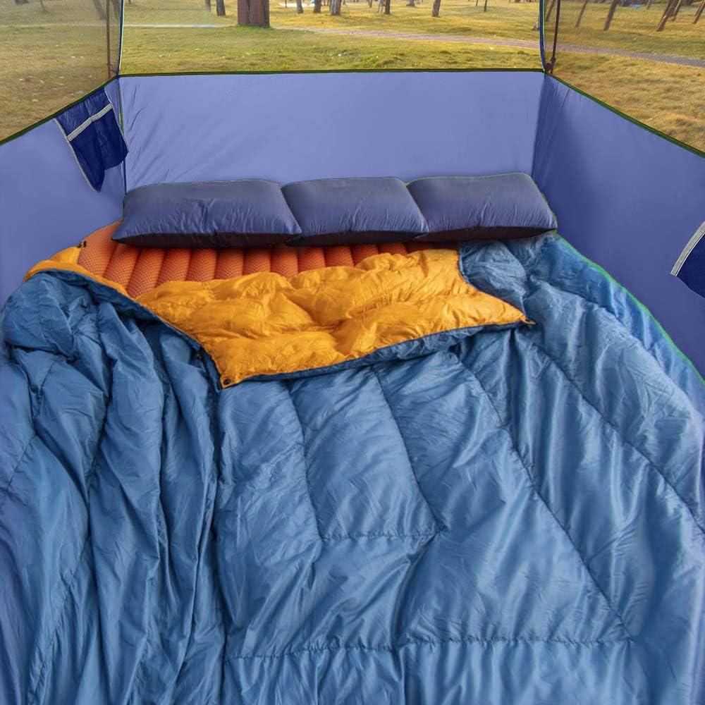 Blue 3-Person Dome Tent with Carry Bag