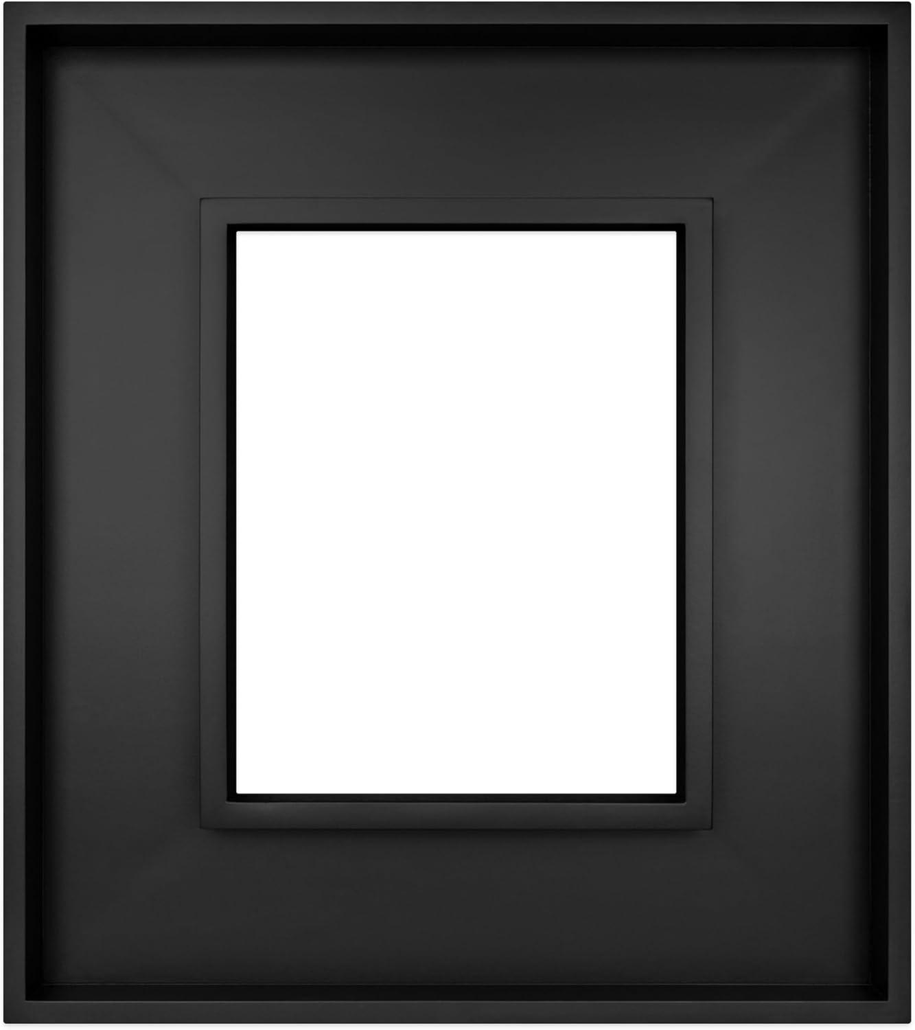 Black Modern Wood Floating Wall Picture Frame