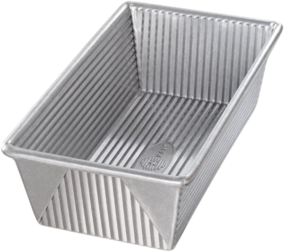 1.25 lb Silver Aluminized Steel Non-Stick Loaf Pan