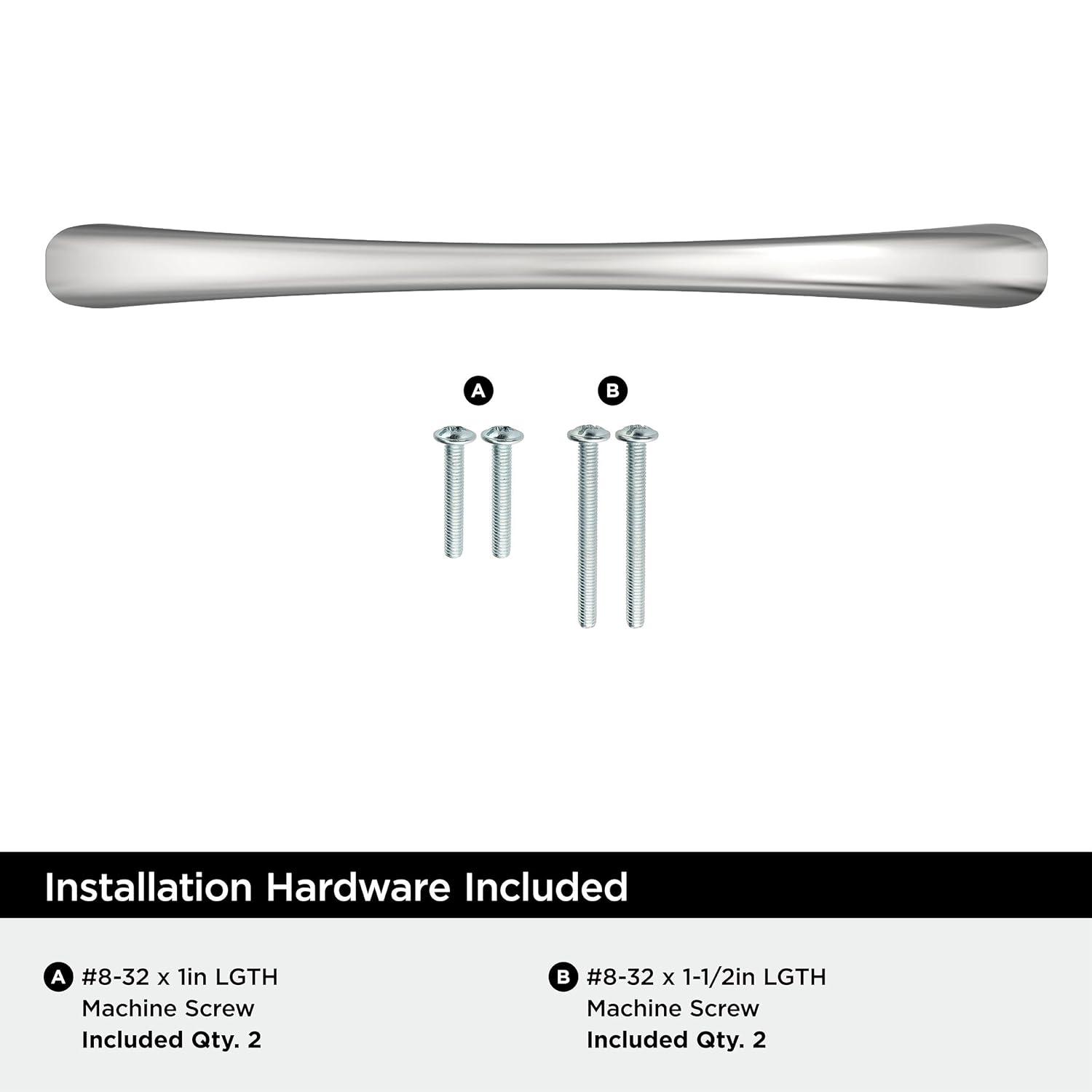 Vaile 5-1/16 inch (128mm) Center-to-Center Satin Nickel Cabinet Pull