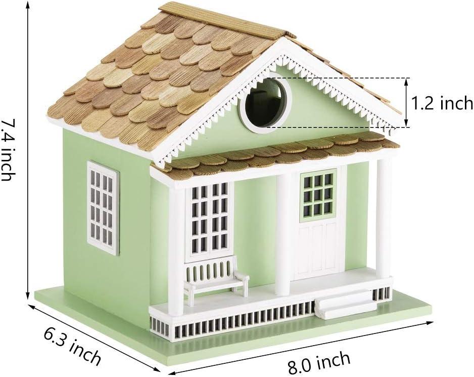 Vandue Outdoor Wooden Birdhouse - Green Lake House