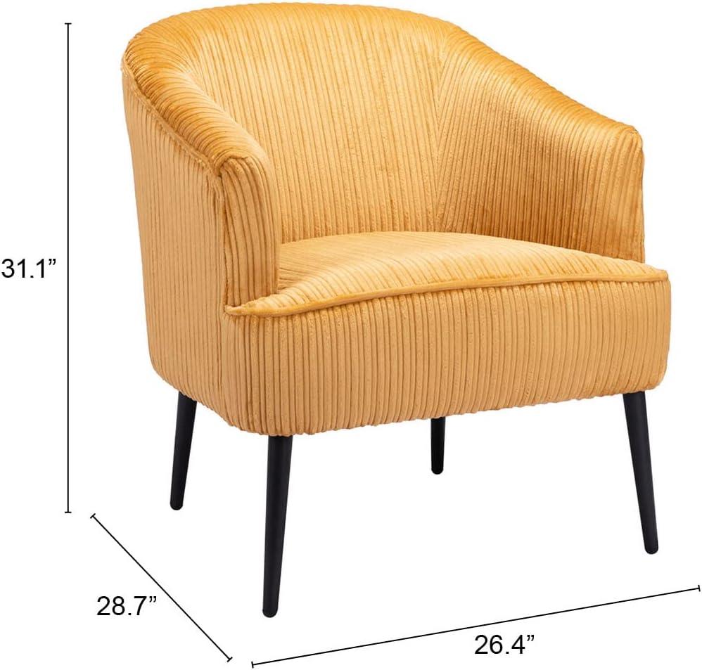 ZUO Ranier Accent Chair Yellow