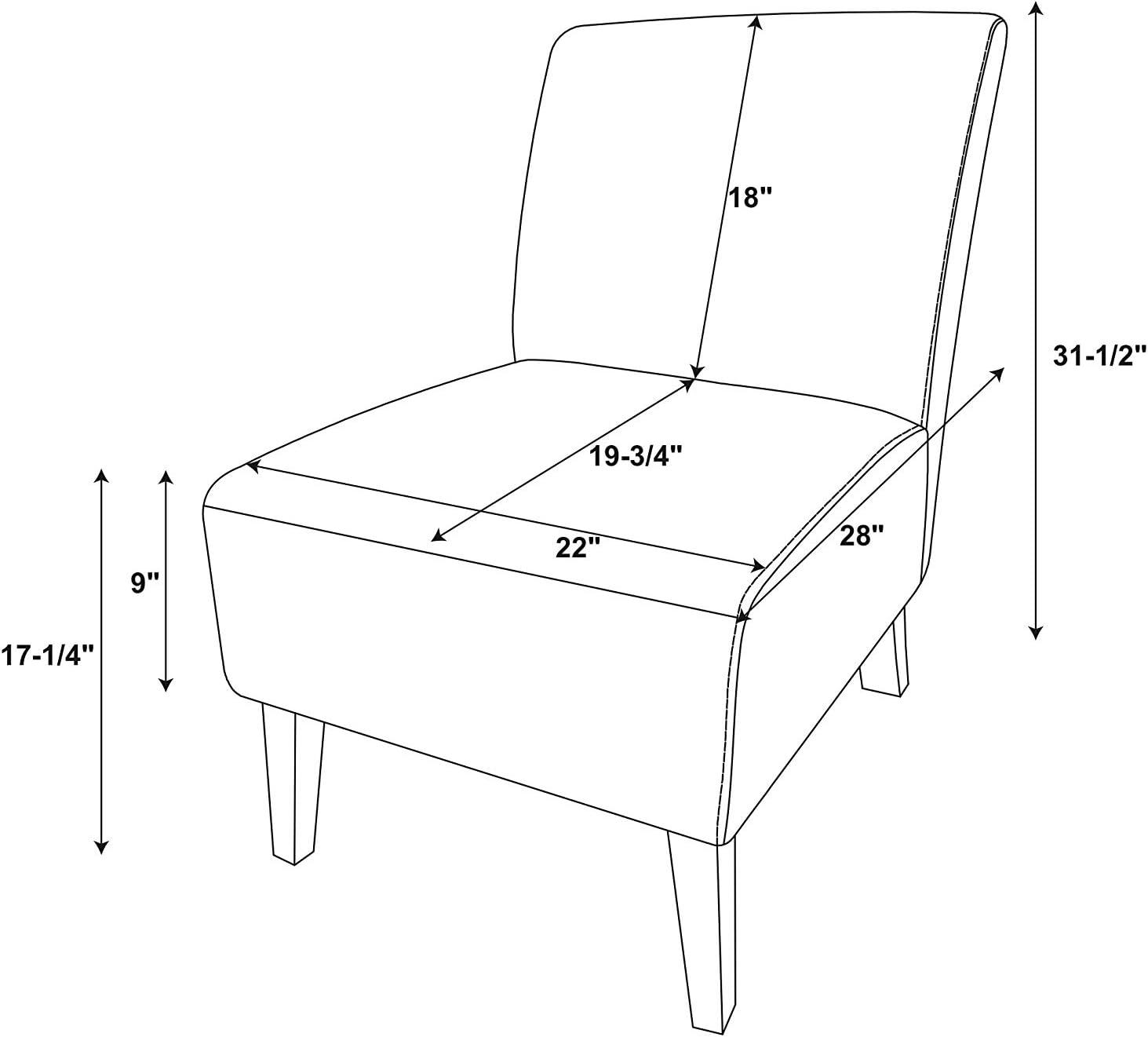 Beige Script Print Slipper Chair with Dark Walnut Wood Legs