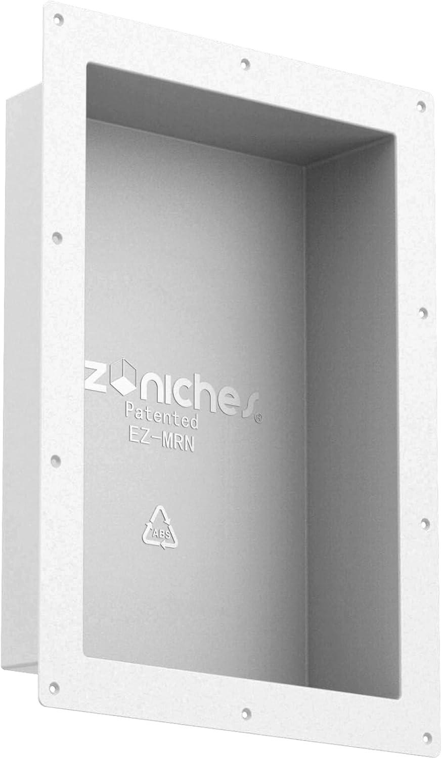 EZ NICHES New Ready for Tile Recessed Bathroom Shower Shampoo Shelf Niche (11" X 16" Medium Rectangular)