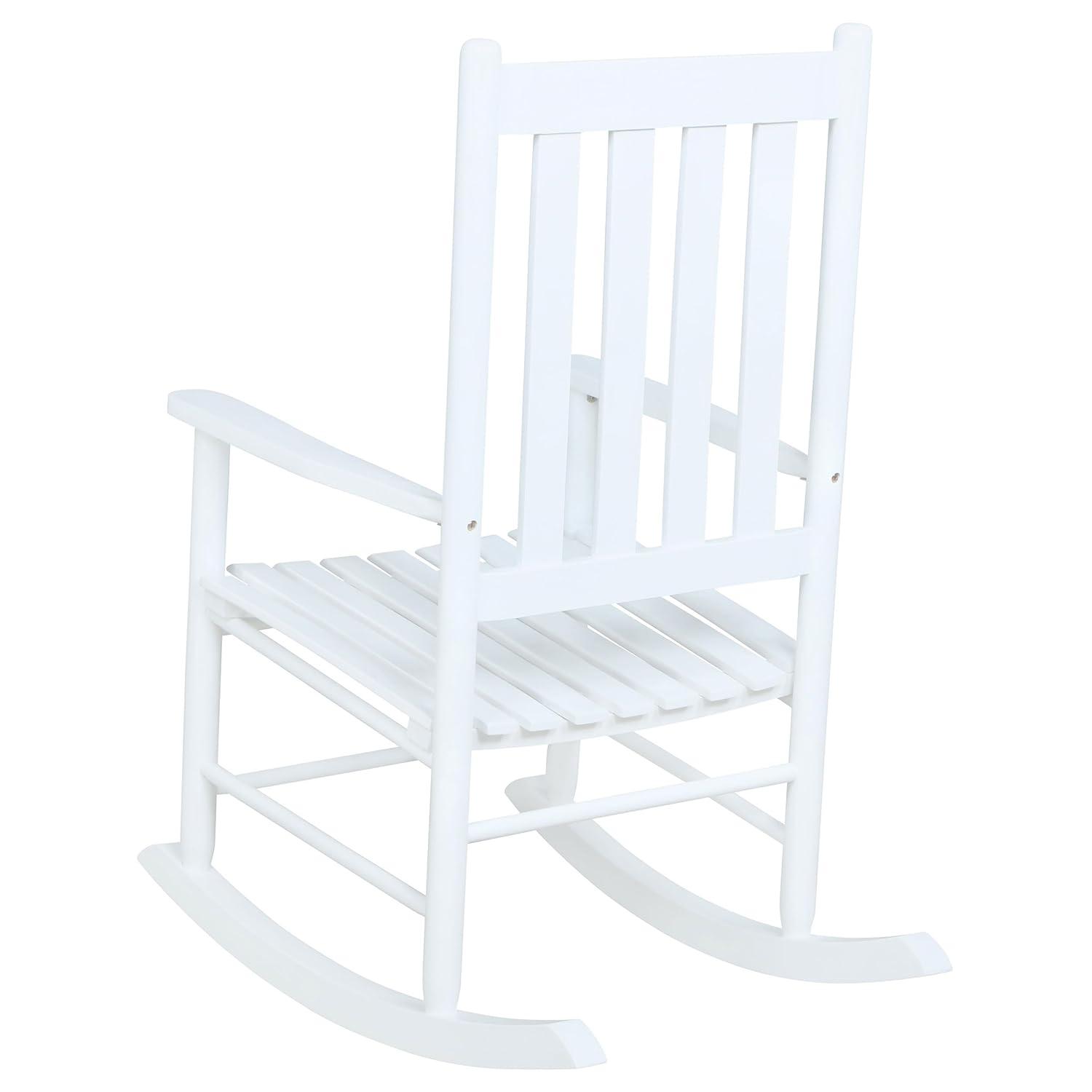 Annie Solid Wood Slat Back Rocking Accent Chair: Mission Style, Acacia - Coaster
