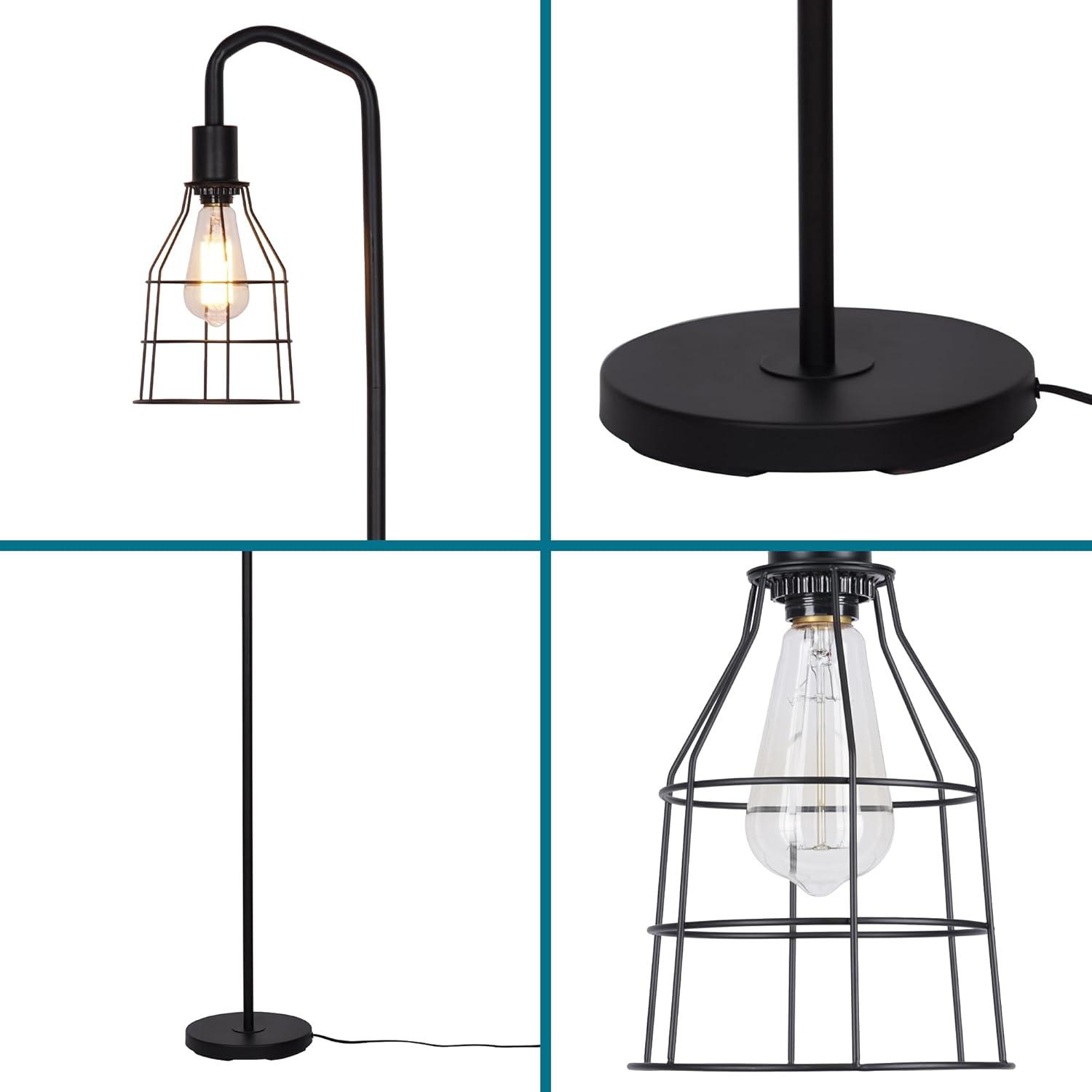 Catalina Lighting 60'' Black Arched Floor Lamp