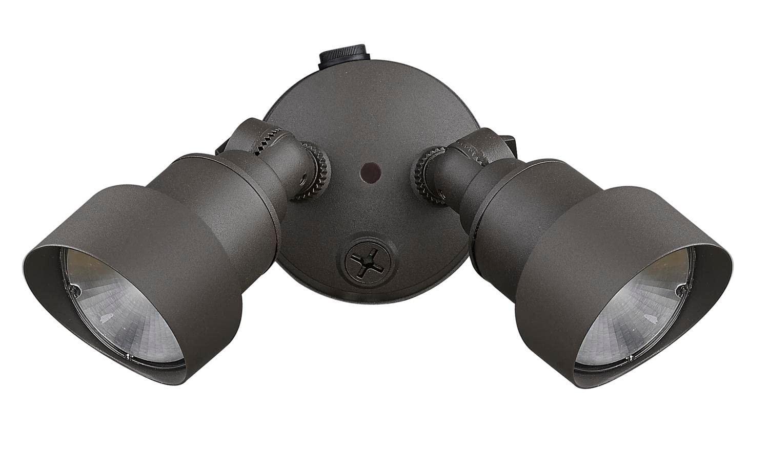 Acclaim Lighting LFL2ABZ 2-Light Architectural Bronze Integrated LED Adjustable Head Floodlight