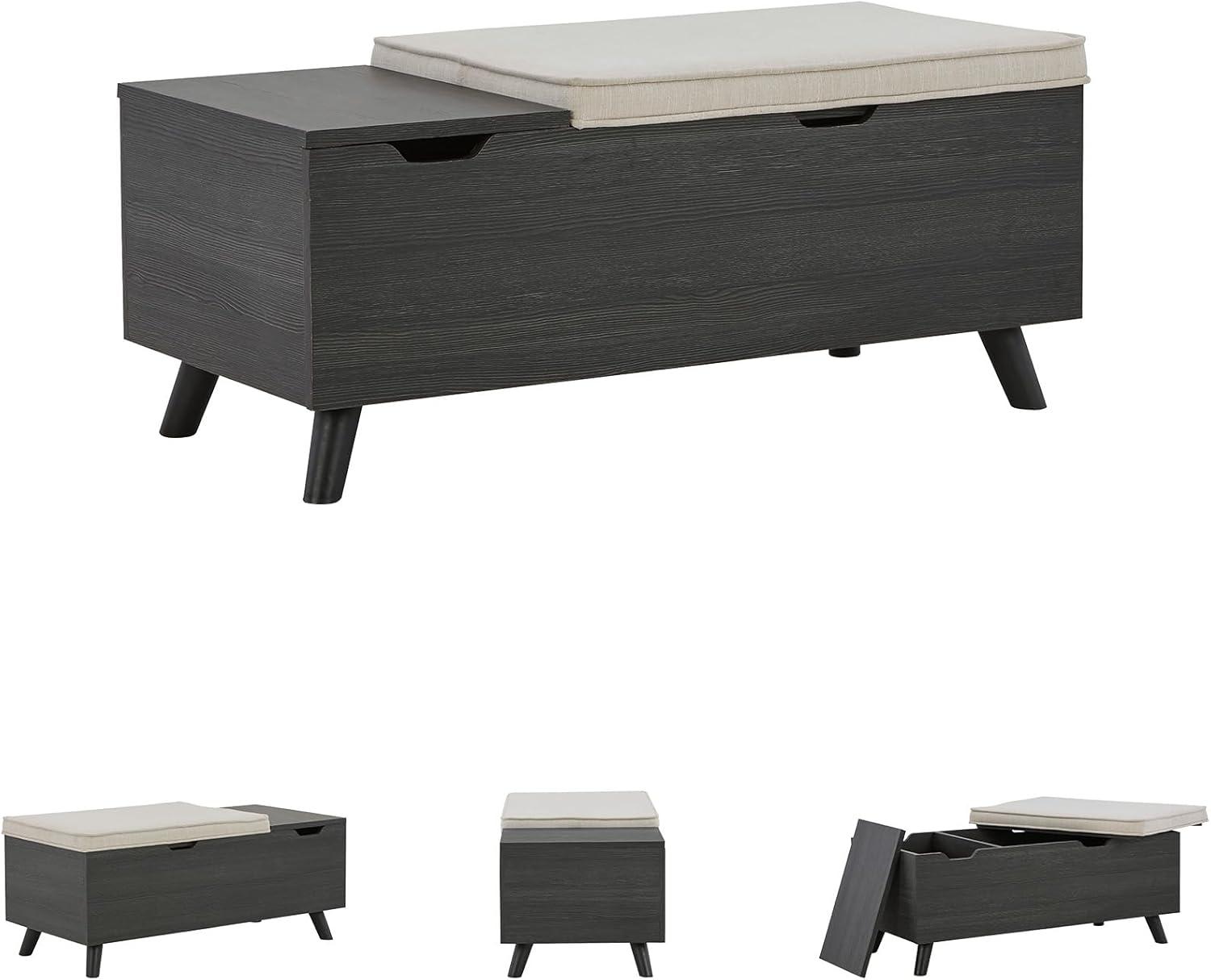 Loon Peak® Kadira Polyester Upholstered Storage Bench