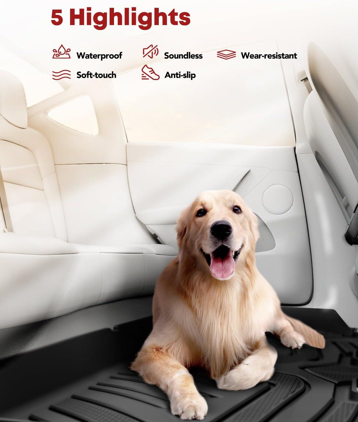 Rough Country Flex-Fit Floor Mats for 2016-2023 Toyota Tacoma - FF-71216