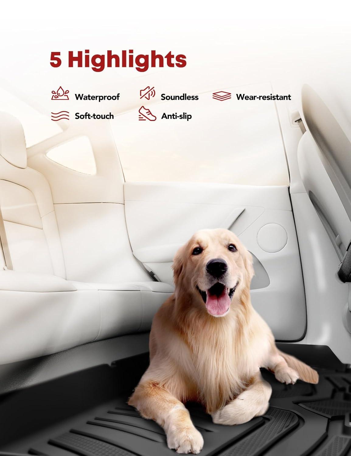 Rough Country Flex-Fit Floor Mats for 2016-2023 Toyota Tacoma - FF-71216