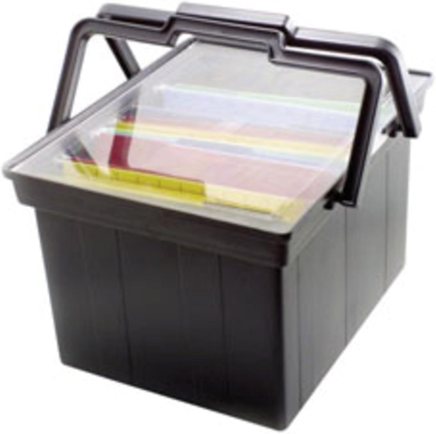 Advantus Companion Portable File, Letter/Legal Files, 17" x 14" x 11", Black