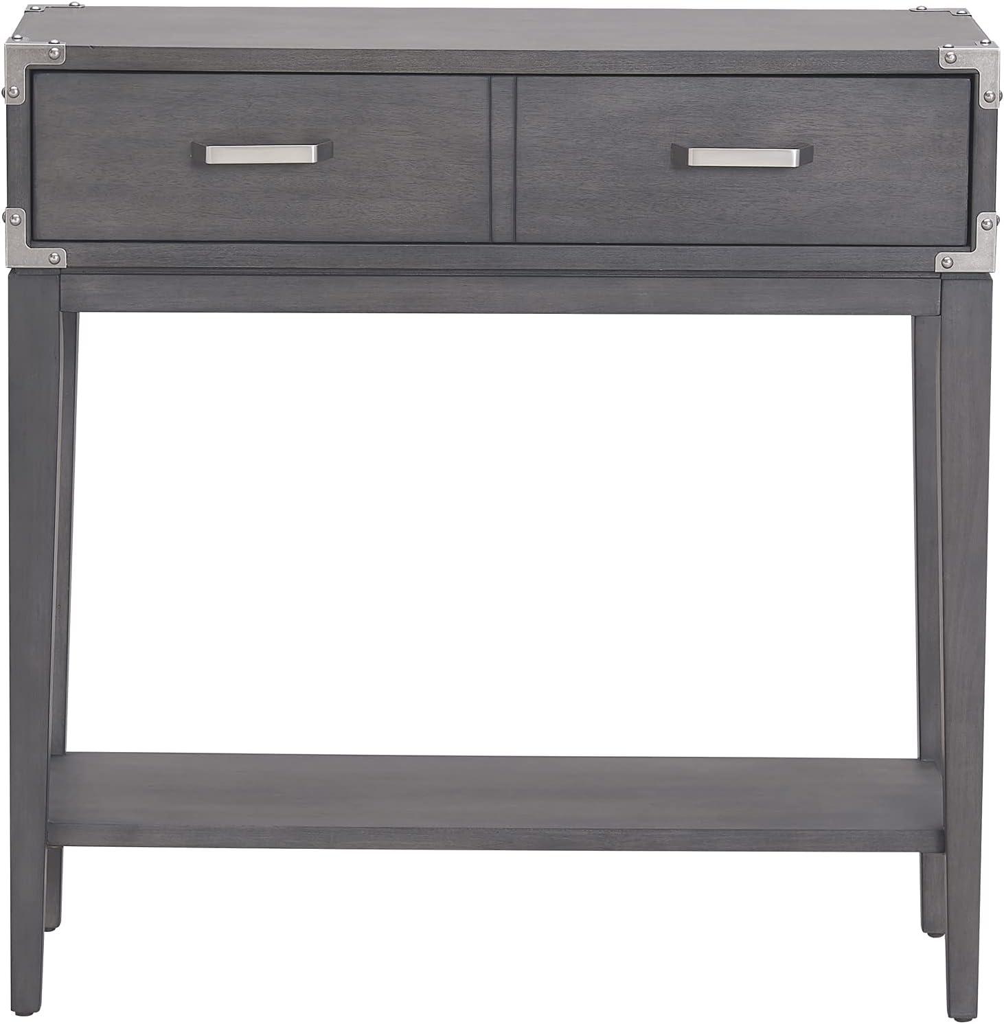Demilune Hall Stand - Chocolate Cherry - Leick Home: Entryway Furniture with Drawer & Lower Shelf