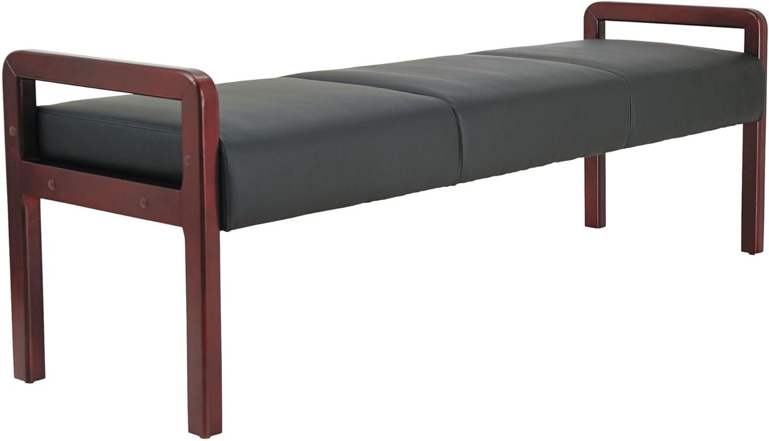 Genuine Leather Upholstered Bench