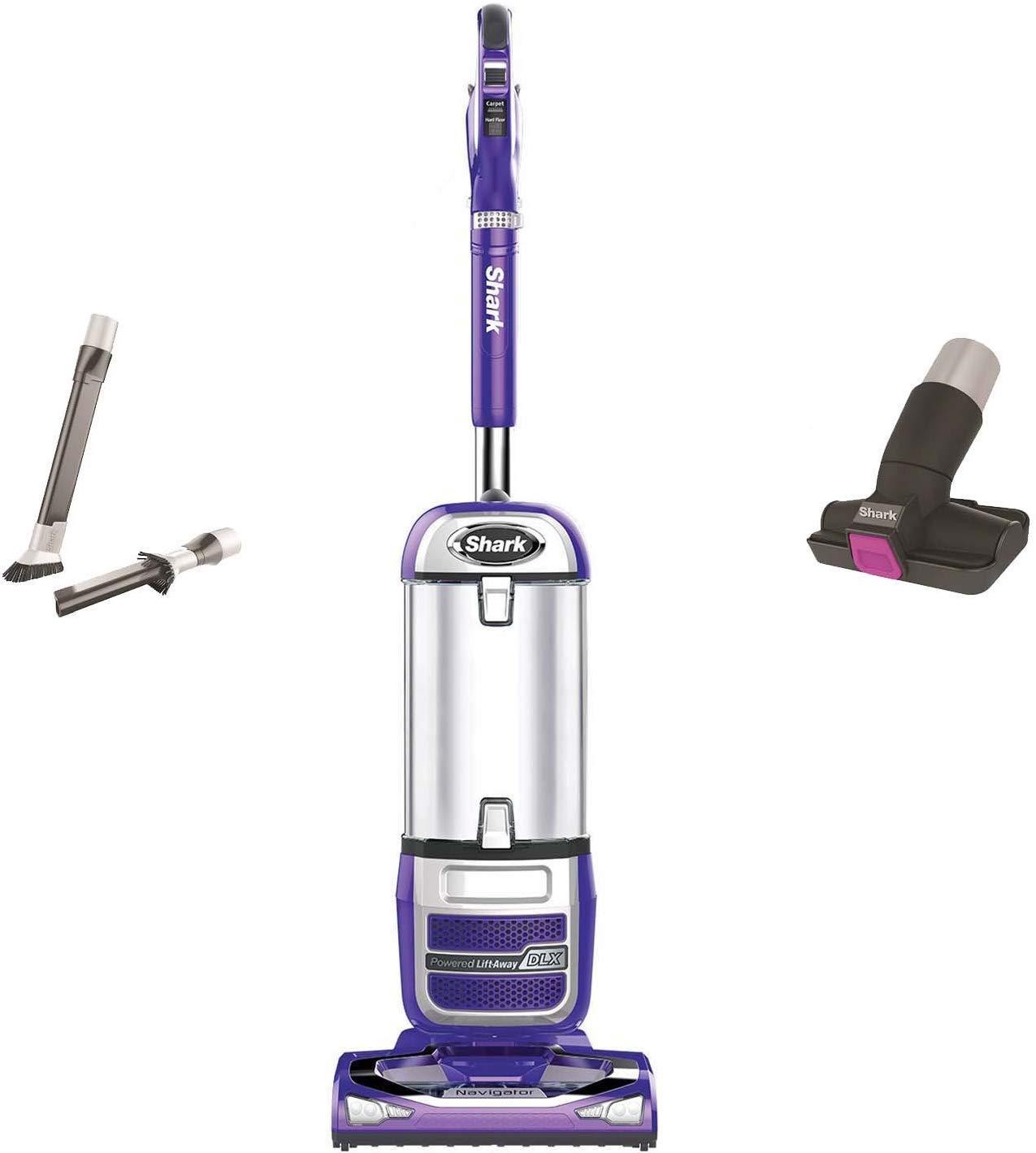 Shark Navigator Powered Lift-Away Upright Vacuum - NV586: HEPA Filter, Pet Hair, Swivel Head, Multi-Surface, 25' Cord