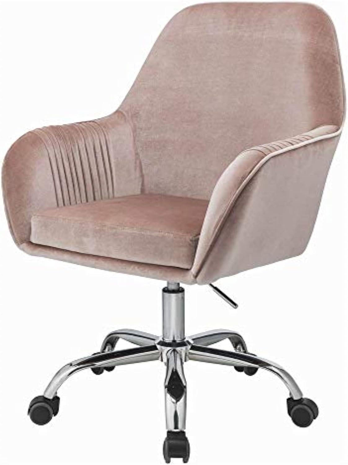 ACME Eimer Office Chair in Peach and Chrome