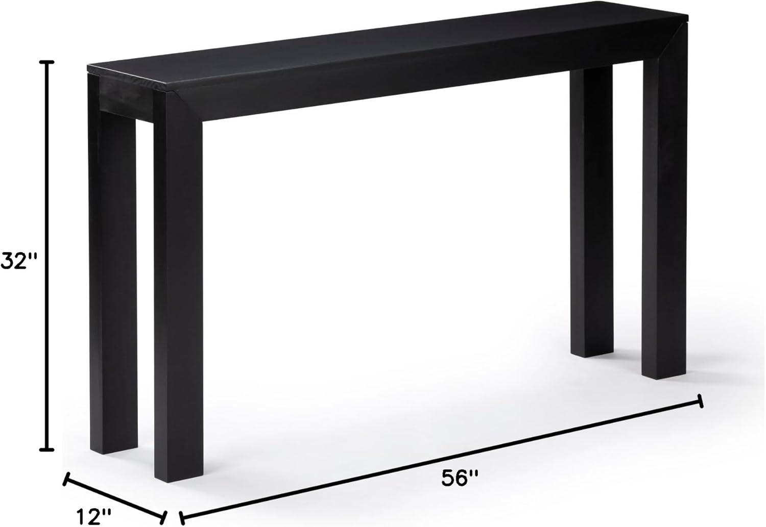 Leid 56" Solid Wood Console Table