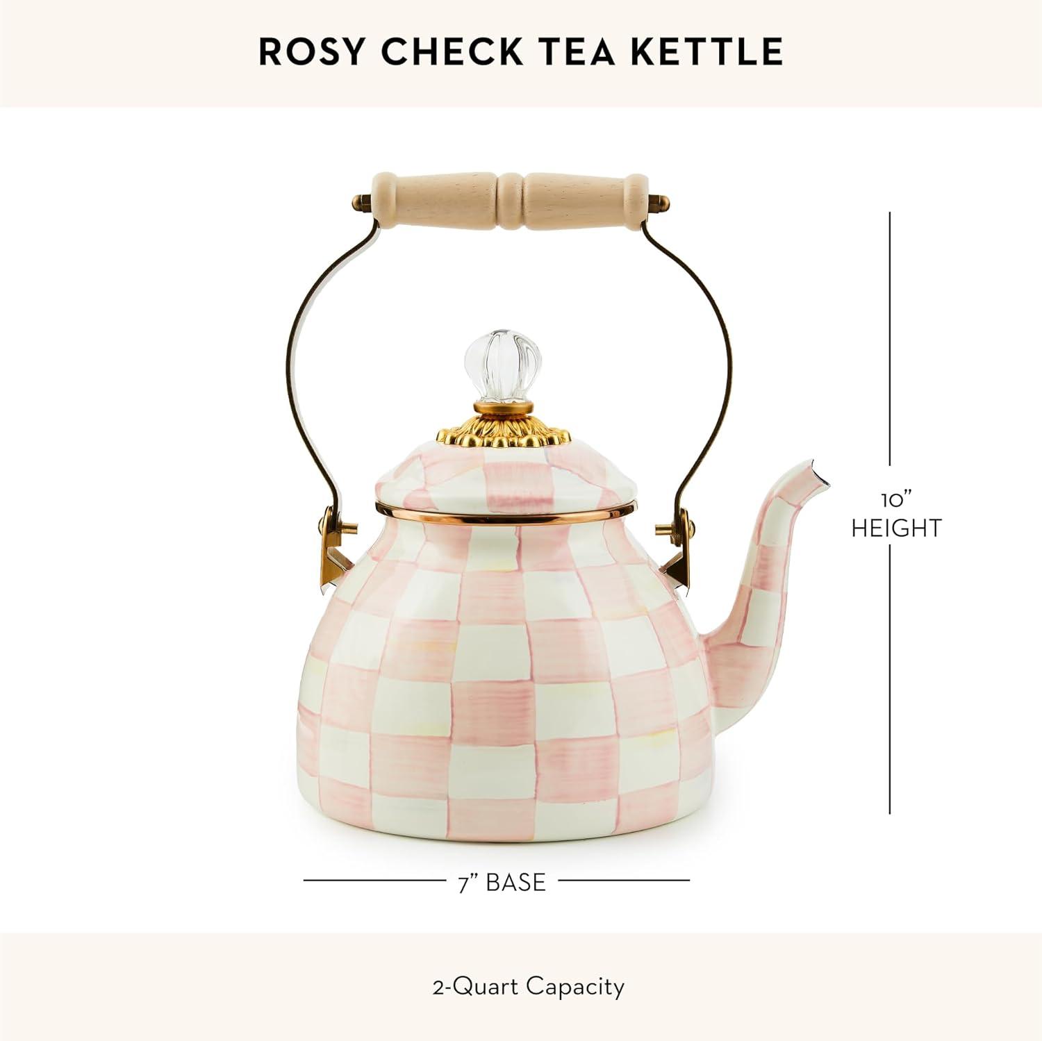 Rosy Check 3 Quart Tea Kettle