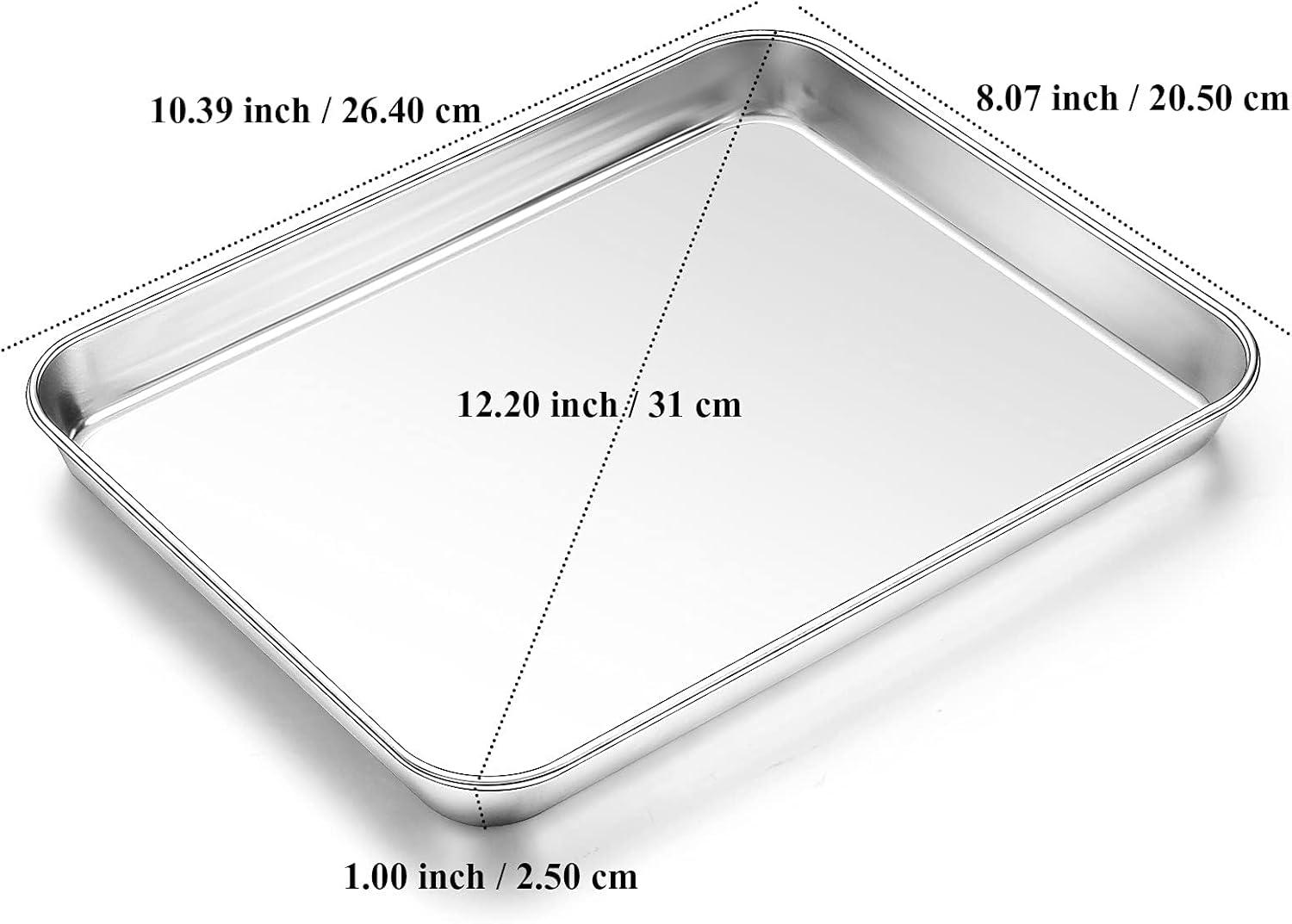 10-Inch Stainless Steel Mirror Finish Cookie Sheet