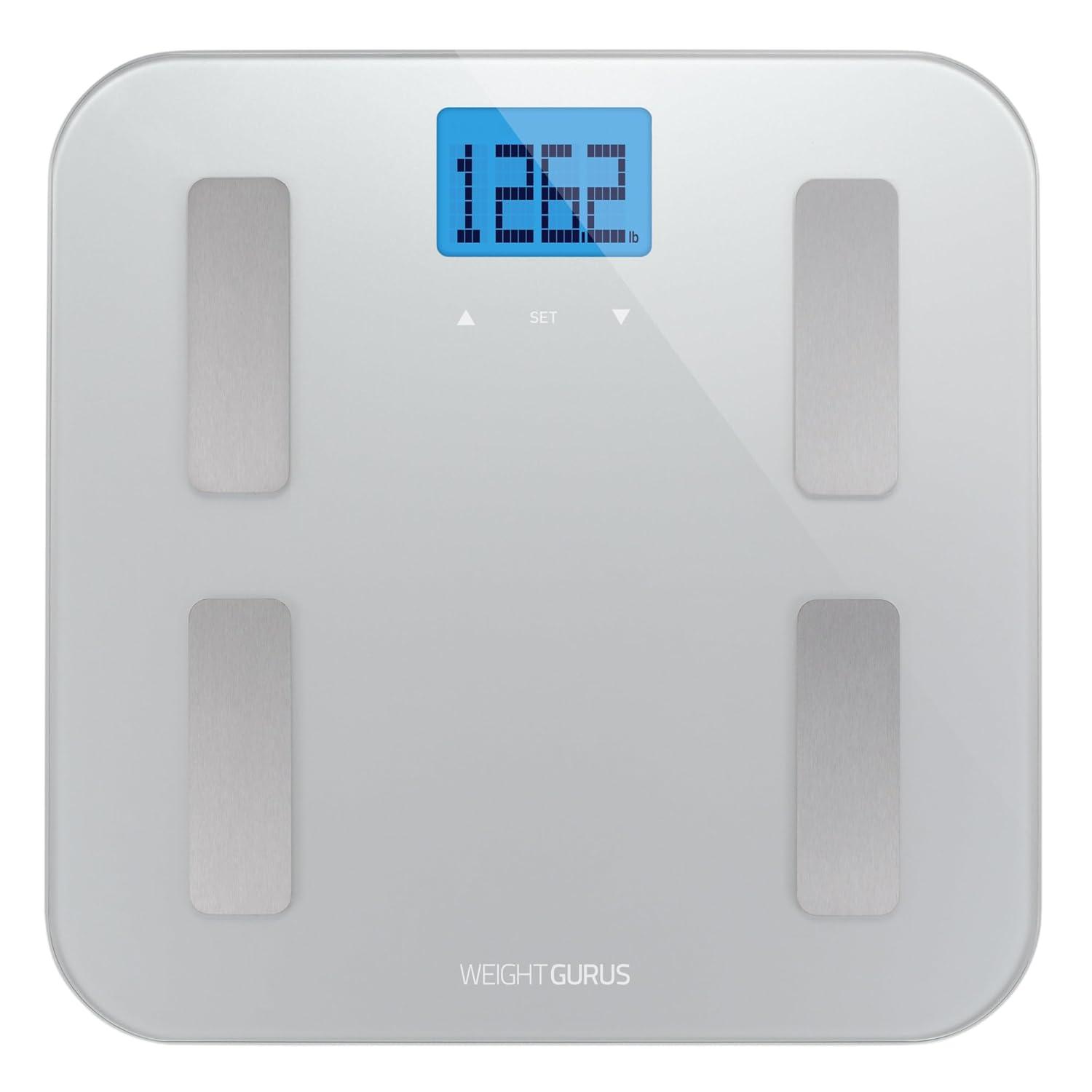Greater Goods Weight Gurus Digital Body Fat Scale With Large Backlit Lcd And Smartphone Tracking (silver)