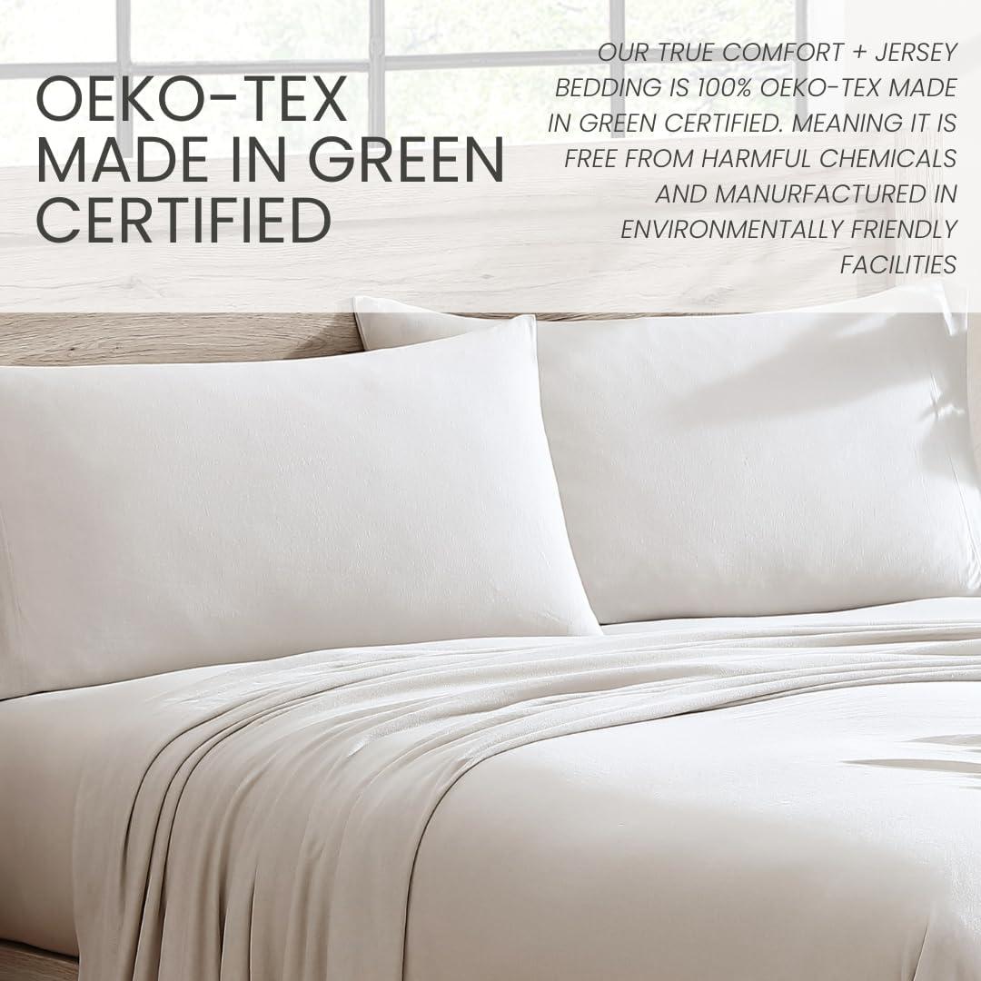 Cotton Blend Jersey Knit Sheet Set