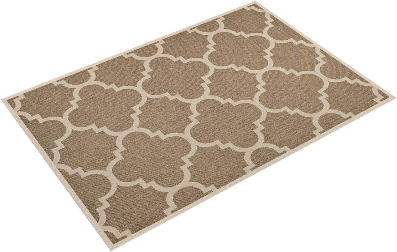 Herefordshire Geometric Brown Area Rug