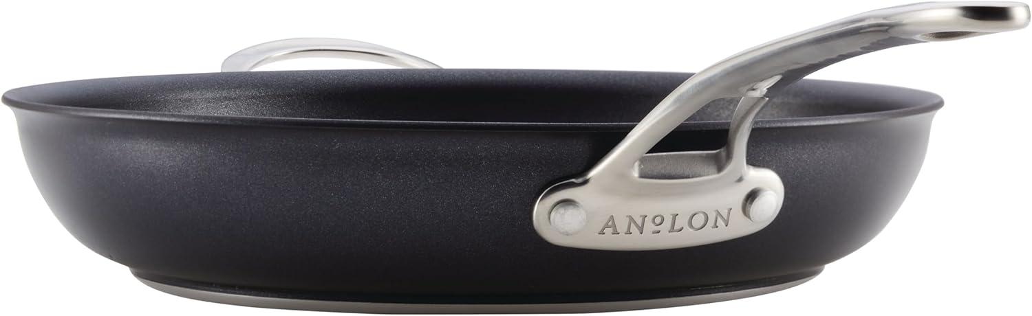 Anolon X Dark Gray 10" and 12" Nonstick Stainless Steel Frying Pan Set