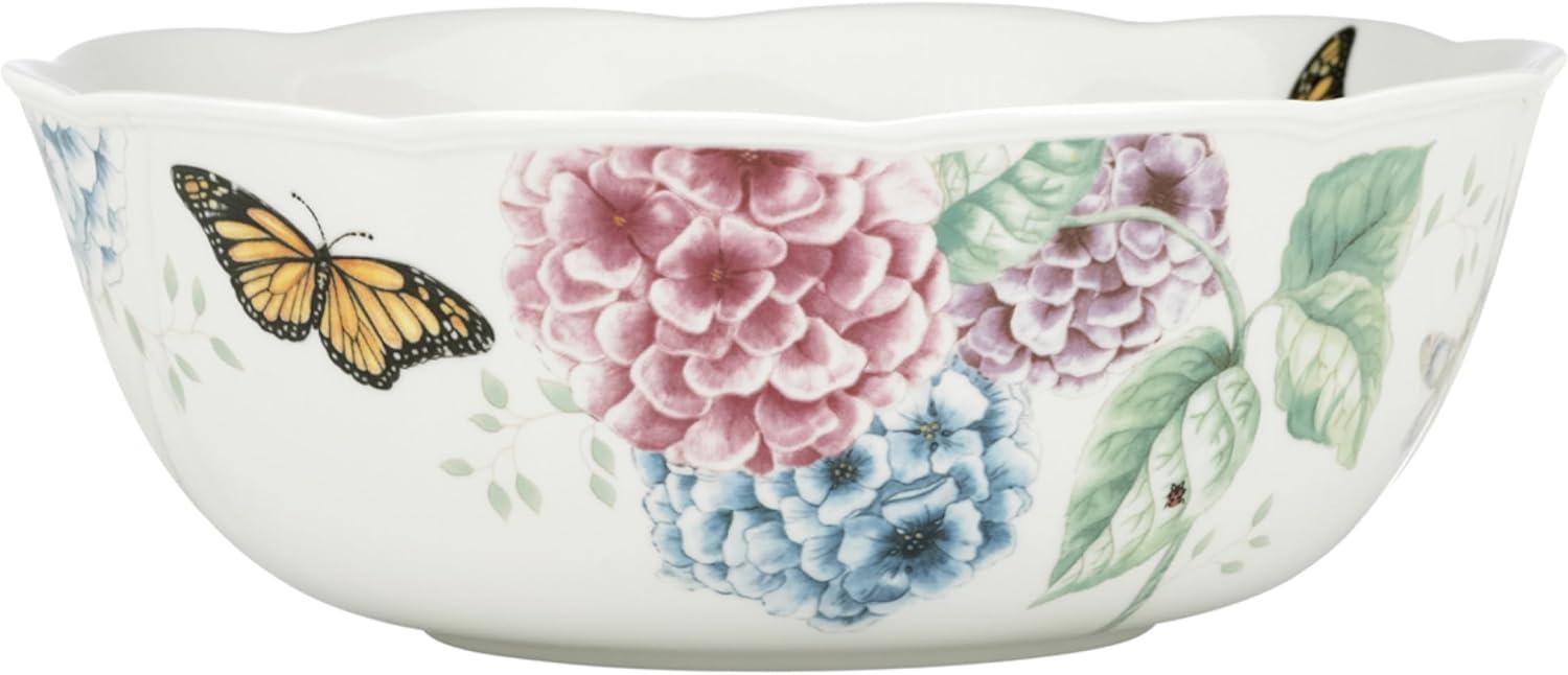 Lenox Lenox Butterfly Meadow Hydrangea Serving Bowl