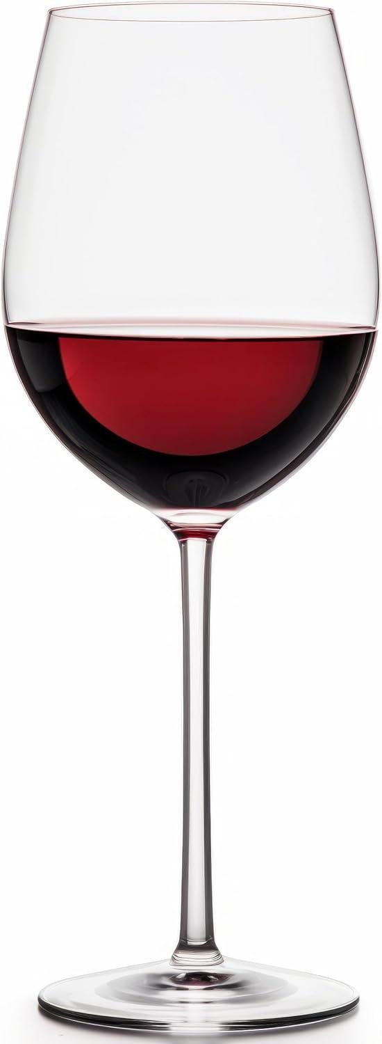 European Lead-Free Crystal All-Purpose Wine Glasses, Set of 4