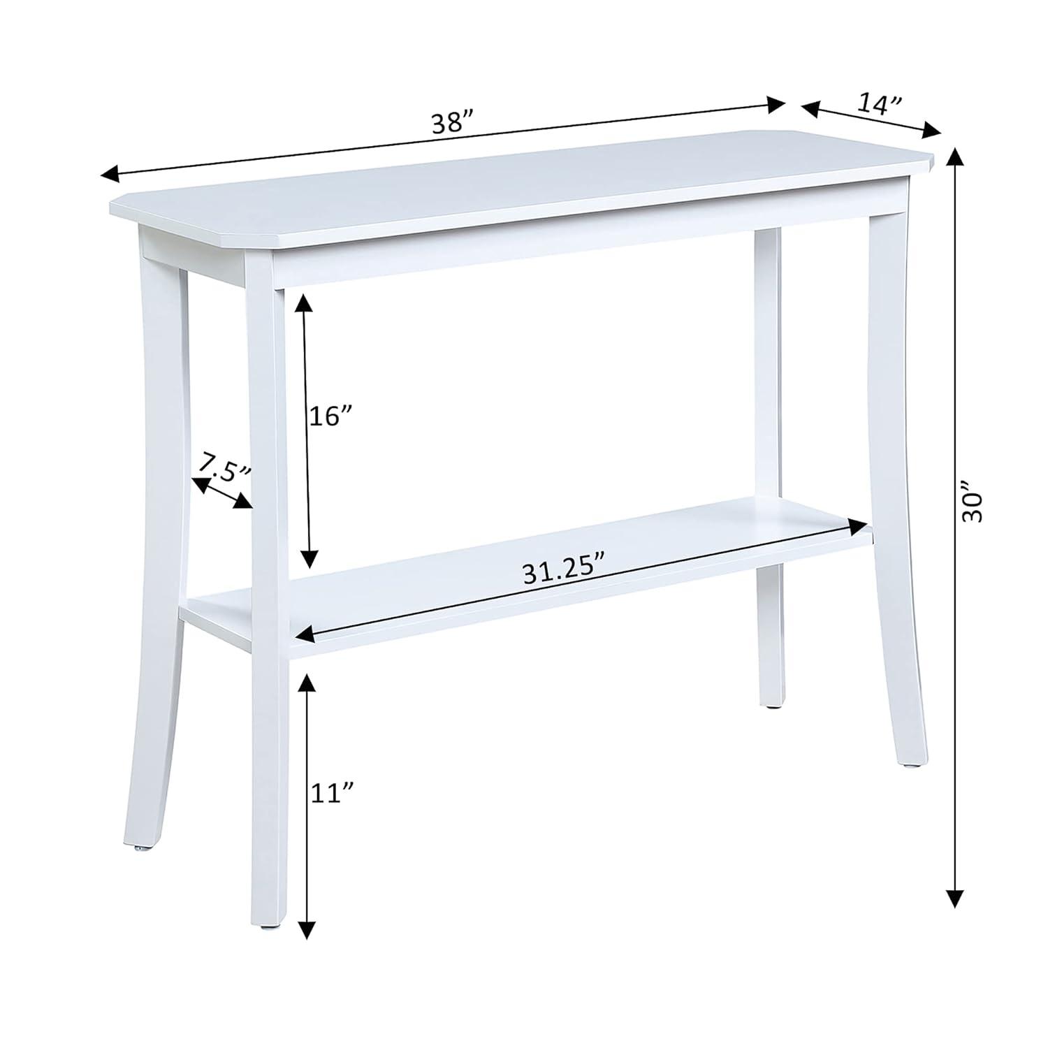 Convenience Concepts Designs2Go Baja Console Table, White