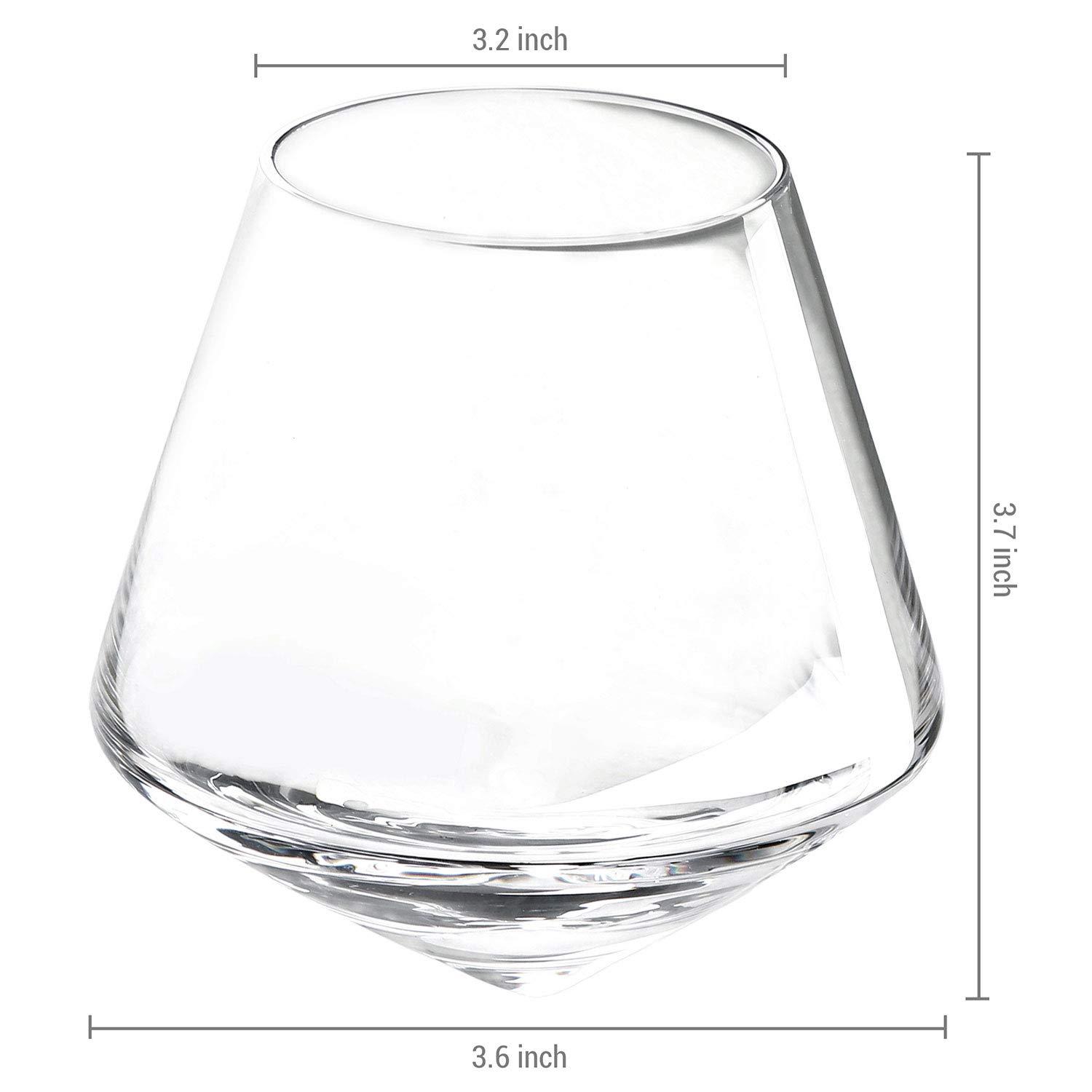 MyGift 35oz. Wine Glass Set (Set of 4)