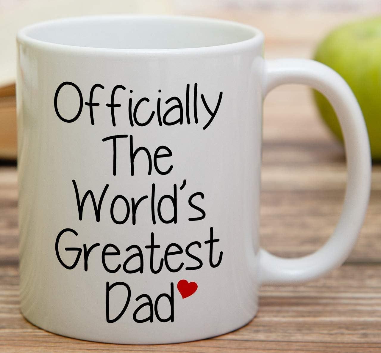 Worlds Greatest Dad Best Father Gift Funny DT White Coffee 11 Oz Mug