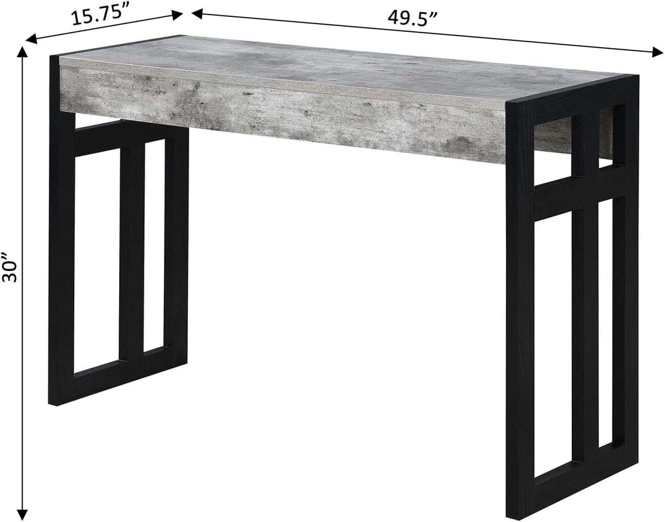 Convenience Concepts Monterey Console Table, Faux Birch/Black