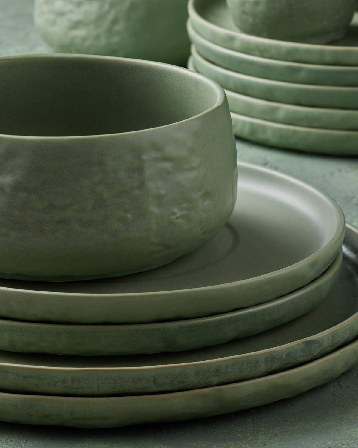 Shosai Stone by Mercer Project Shosai 16-Piece Dinnerware Set Stoneware