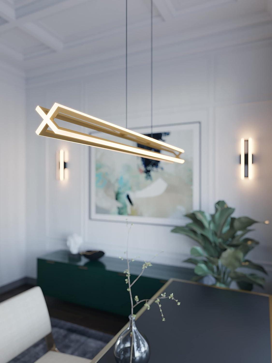 AFX - Cass - 38W 1 LED Linear Pendant In Modern Style-3.9 Inches Tall and 4.7