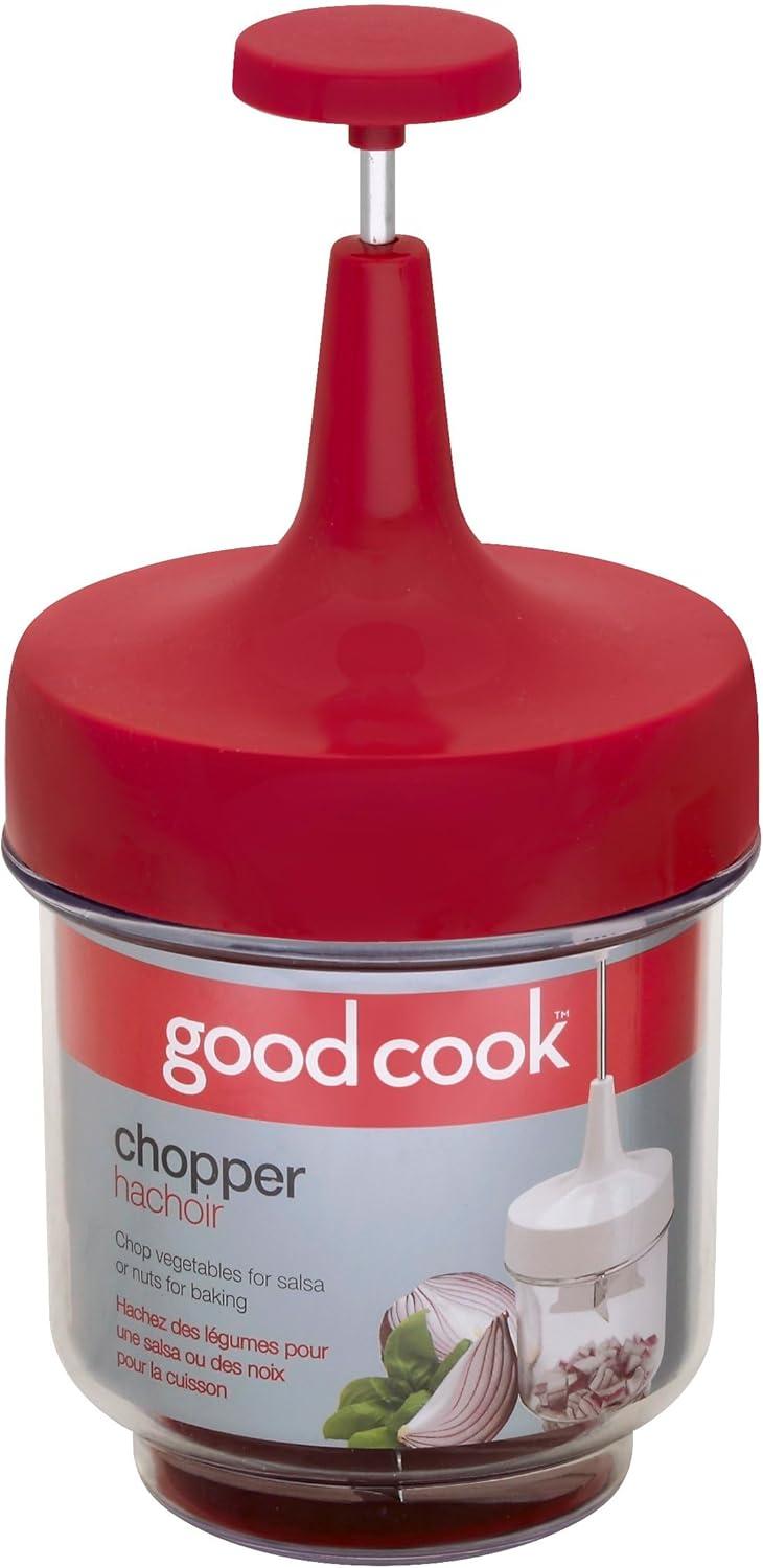 Good Cook Red and Clear Manual Food Chopper