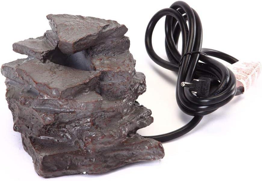 Birds Choice Layered Waterfall Rock with Electric Pump for Bird Bath