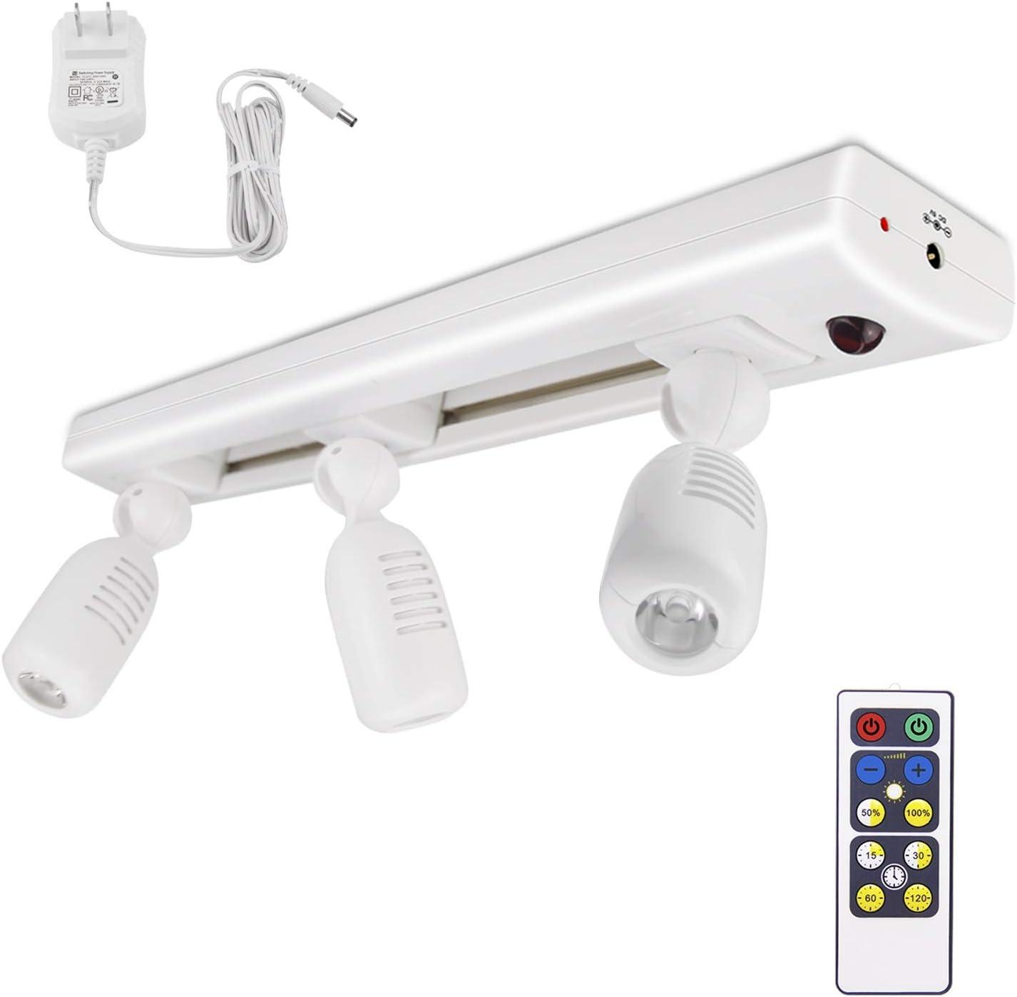 White LED Track Light with Remote Control for Kitchen and Bathroom