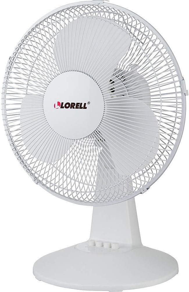 Lorell 12" Oscillating Table Fan
