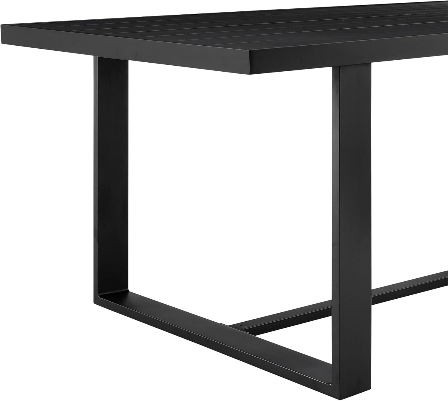 Felicia Outdoor Patio 7-Piece Dining Table Set in Aluminum with Grey Rope and Cushions