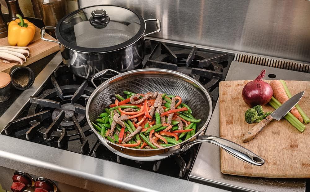 Frieling Black Cube, Wok, 12.5" dia., Stainless steel/quick release